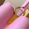 69307e0c6e68136f4d9a733c Top Quality Original Guangzhou Stock M99528 Pink Lizard Skin Gold Buckle Capucines BB Handbag