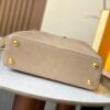 69307e136e68136f4d9a7349 Top Quality Original Guangzhou Stock M99528 Beige Lizard Leather Gold-Tone Hardware Capucines BB Handbag