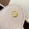 69307e176e68136f4d9a734d Top Quality Original Guangzhou Stock M99528 Beige Lizard Leather Gold-Tone Hardware Capucines BB Handbag