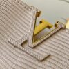 69307e196e68136f4d9a7353 Top Quality Original Guangzhou Stock M99528 Beige Lizard Leather Gold-Tone Hardware Capucines BB Handbag