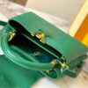 69307e216e68136f4d9a7361 Top Quality Original Guangzhou M99528 Green Lizard Skin Gold Buckle Capucines BB Handbag
