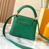 69307e236e68136f4d9a7364 Top Quality Original Guangzhou M99527 Green Lizard Leather Mini Capucines Bag with Gold Hardware