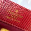 69307e316e68136f4d9a737e Top Quality Original Guangzhou Stock M99527 Burgundy Lizard Leather with Gold Hardware