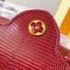 69307e4d6e68136f4d9a73bd Top Quality Original Guangzhou Stock M99527 Burgundy Lizard Leather with Gold Hardware