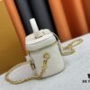Vanity CC Small Bag in White M25219 and Black M25123