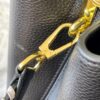 69307e736e68136f4d9a73f6 Upgraded M21127 Black Woven Gold-Tone Capucines BB Bag