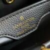 69307e756e68136f4d9a73fa Upgraded M21127 Black Woven Gold-Tone Capucines BB Bag