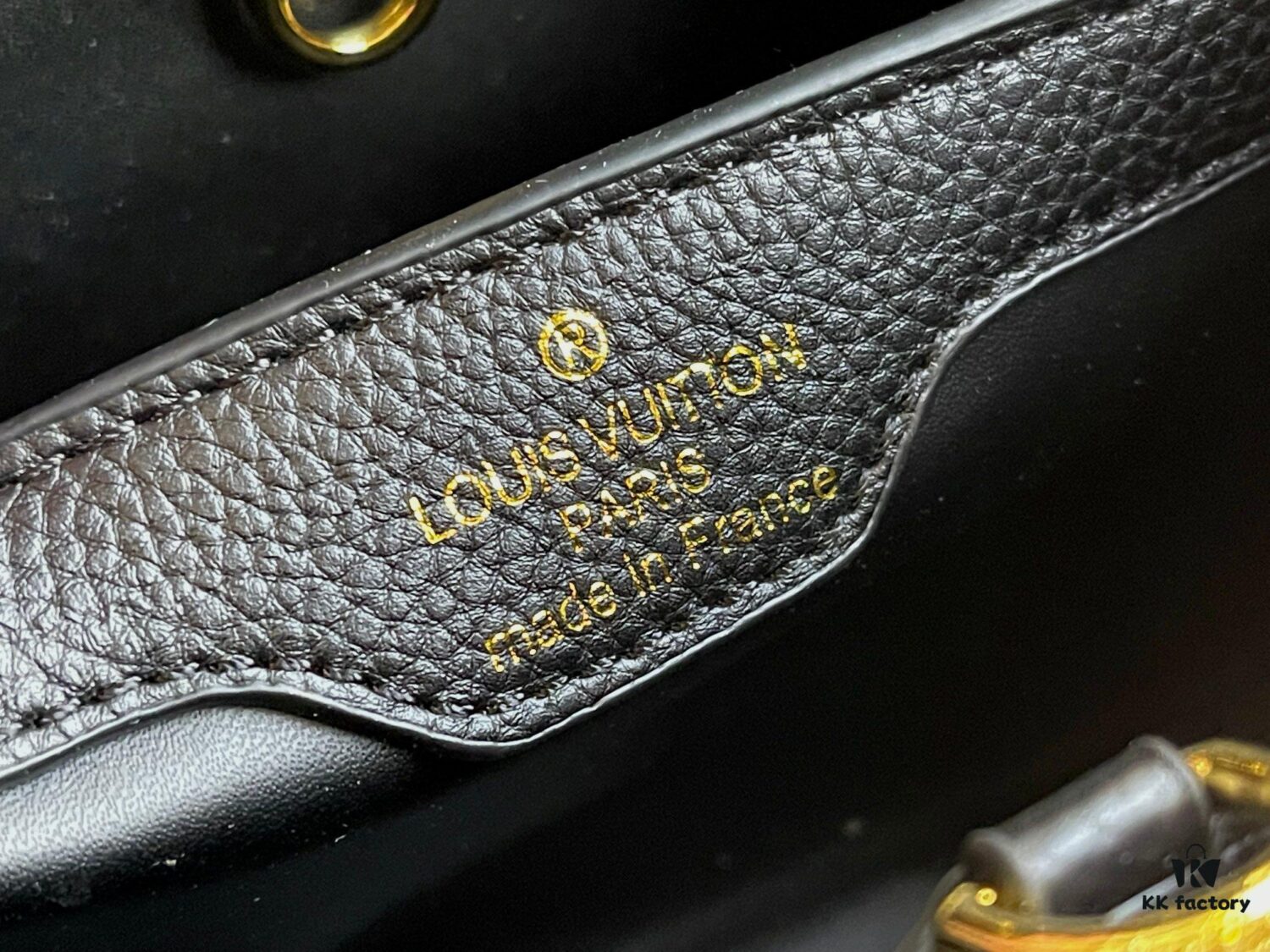 69307e756e68136f4d9a73fa Upgraded M21127 Black Woven Gold-Tone Capucines BB Bag