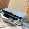 69307e8b6e68136f4d9a7419 Upgraded M21150 Ice Blue Capucines Medium Handbag