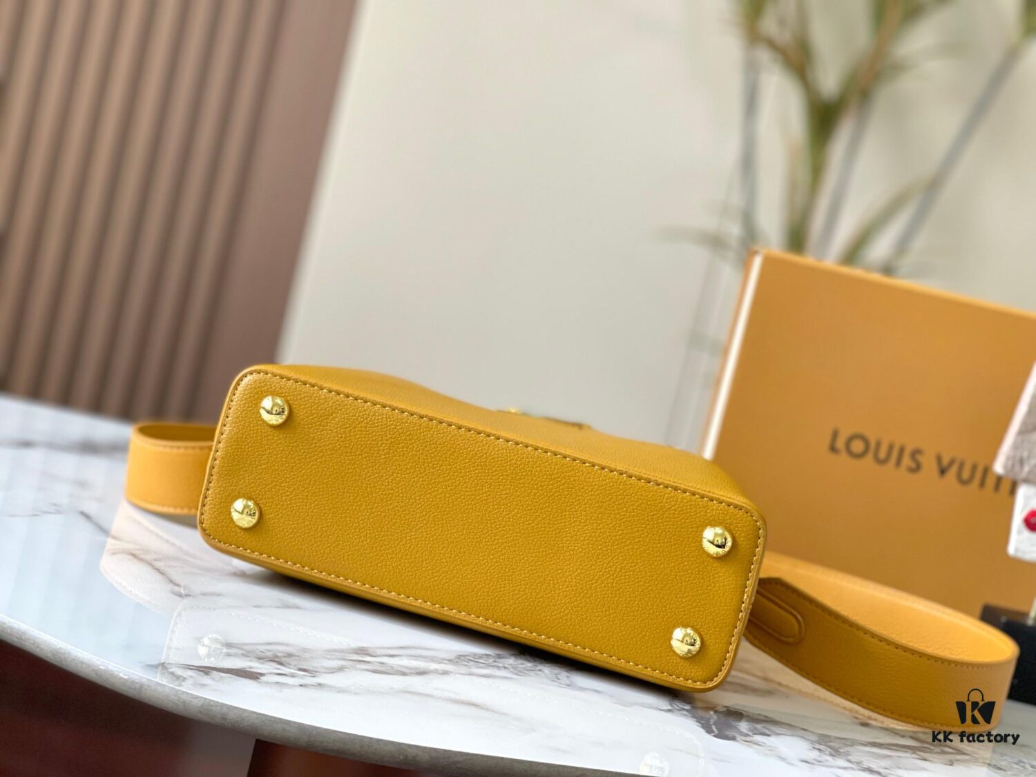 Upgraded Version M21166 Yellow Capucines MM Handbag