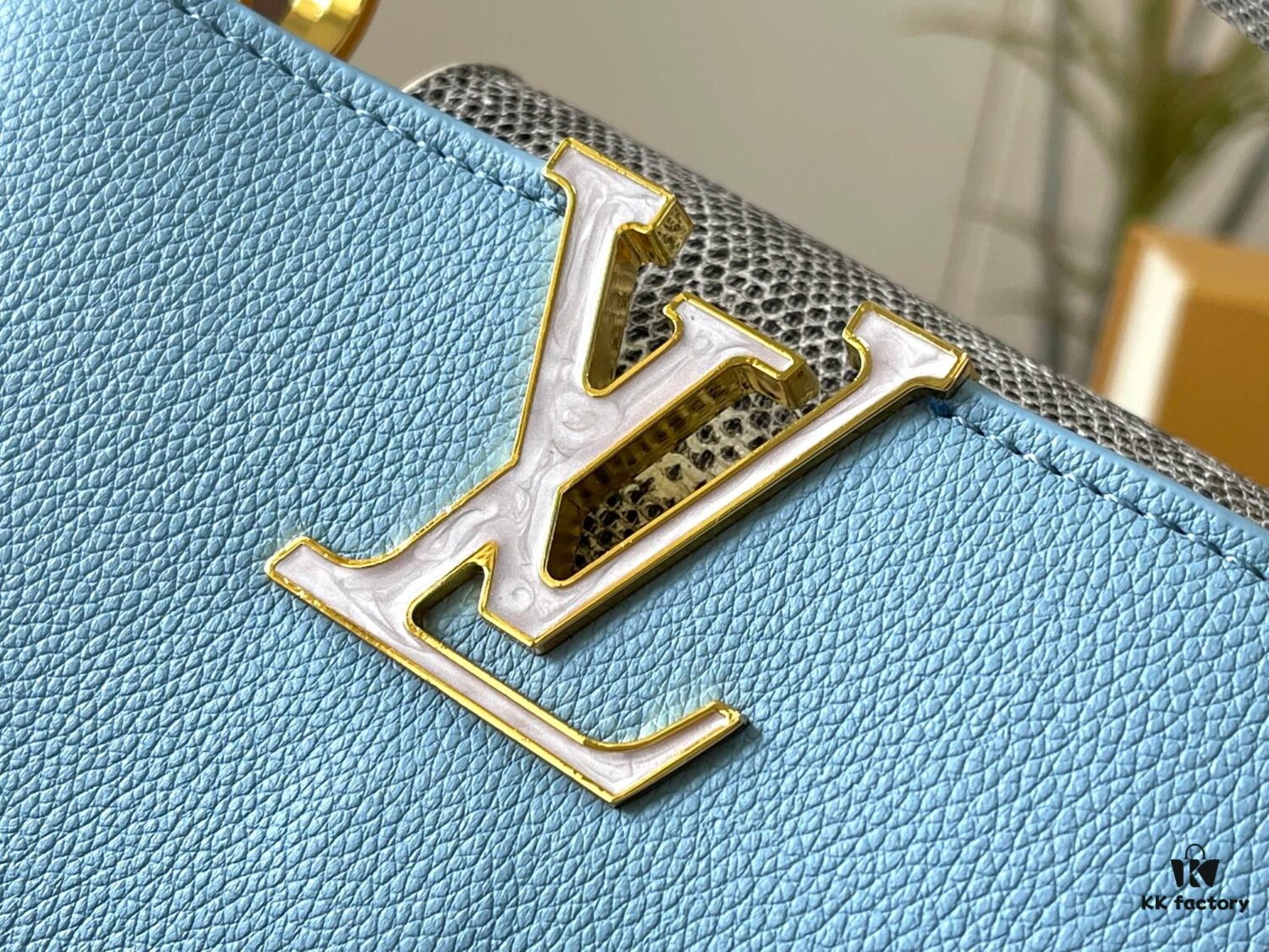 69307ea66e68136f4d9a7443 Upgraded Version M21168 Ice Blue Capucines Mini Bag