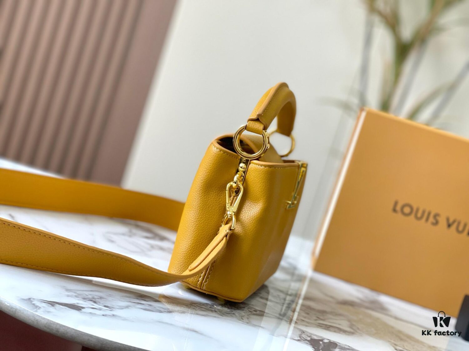 Upgraded Version M21168 Yellow Capucines Mini Bag