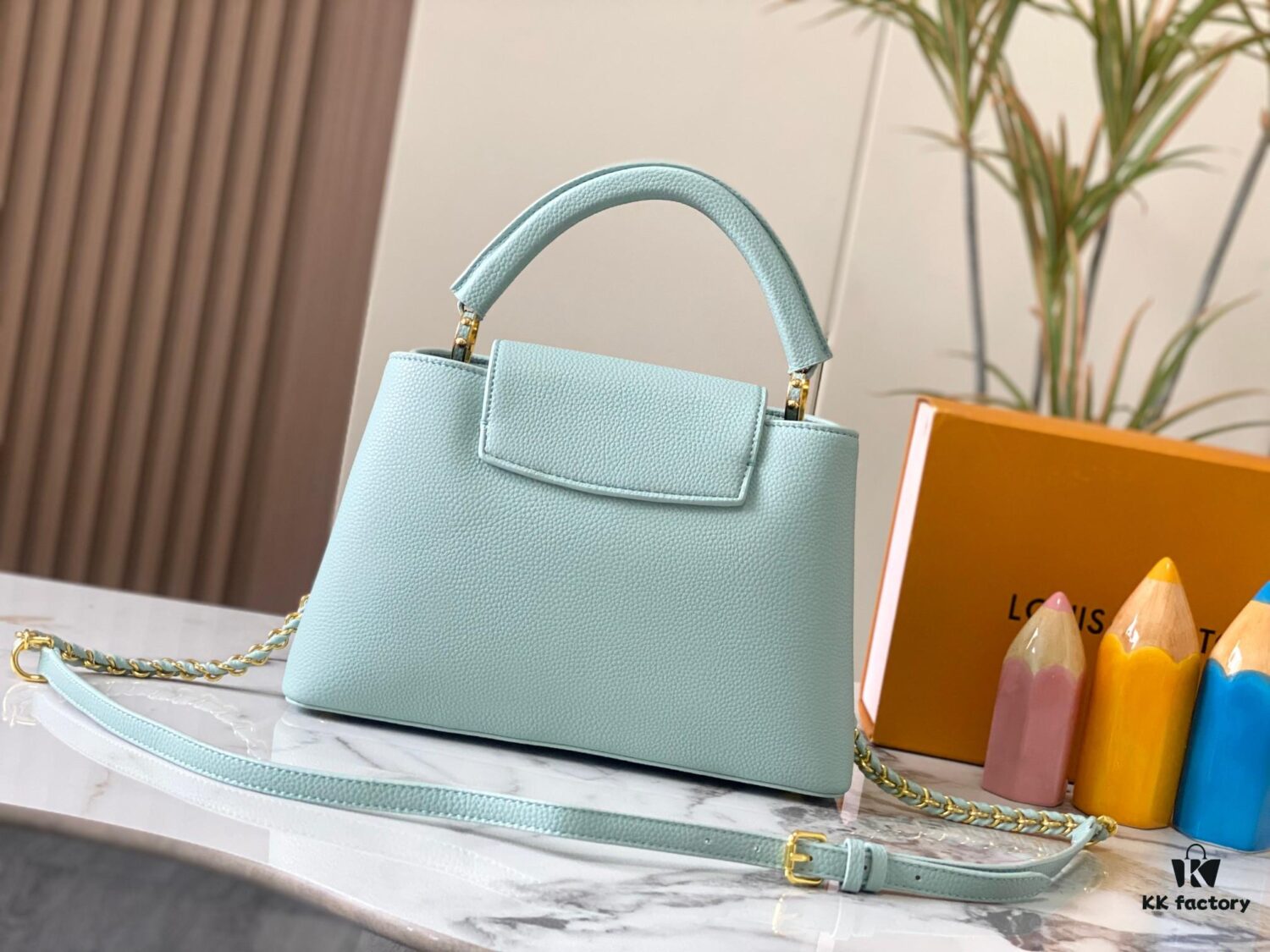69307ec16e68136f4d9a746f Exclusive On-Site Photo - M22055 Capucines Medium Handbag