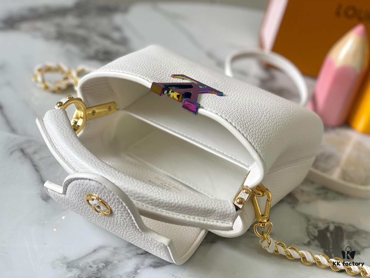Exclusive On-Site Photo - M222606 Capucines Mini Bag