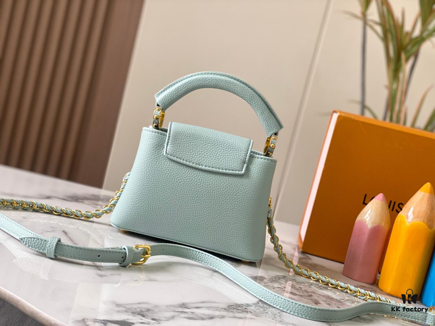 Exclusive On-Site Photo - M222606 Capucines Mini Bag