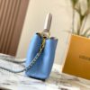 69307ed06e68136f4d9a7487 Exclusive On-Site Photo - Factory Release M21886 Blue Capucines BB Bag