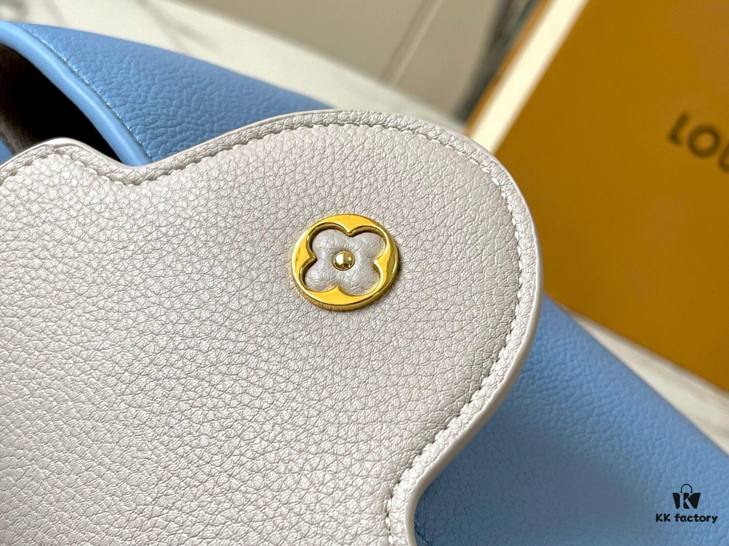 69307ed46e68136f4d9a748e Exclusive On-Site Photo - Factory Release M21886 Blue Capucines BB Bag