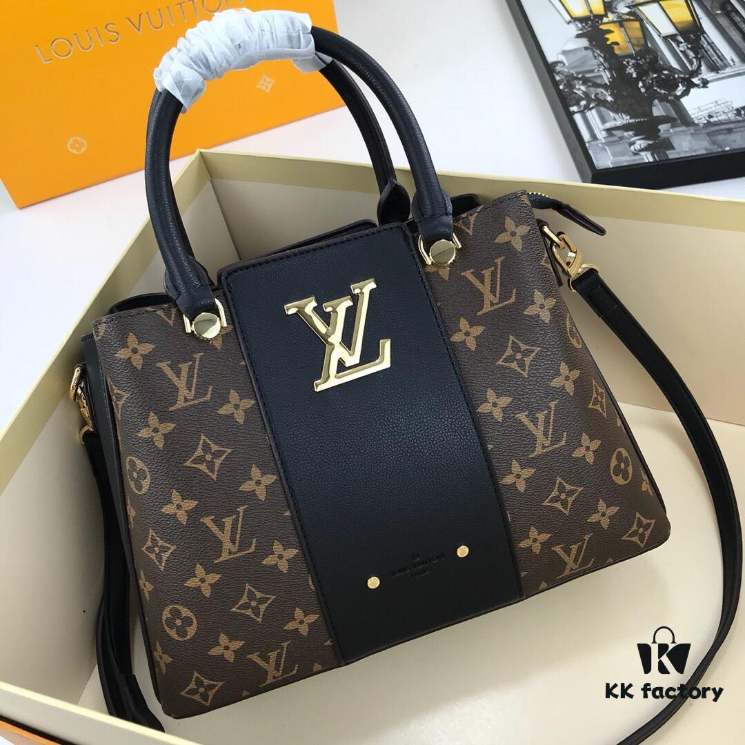 69307ed56e68136f4d9a7492 New LV Monogram Leather Handheld Shoulder Crossbody Bag, Model 55339, with Long Strap, 2020 New Fashion Women's Bag