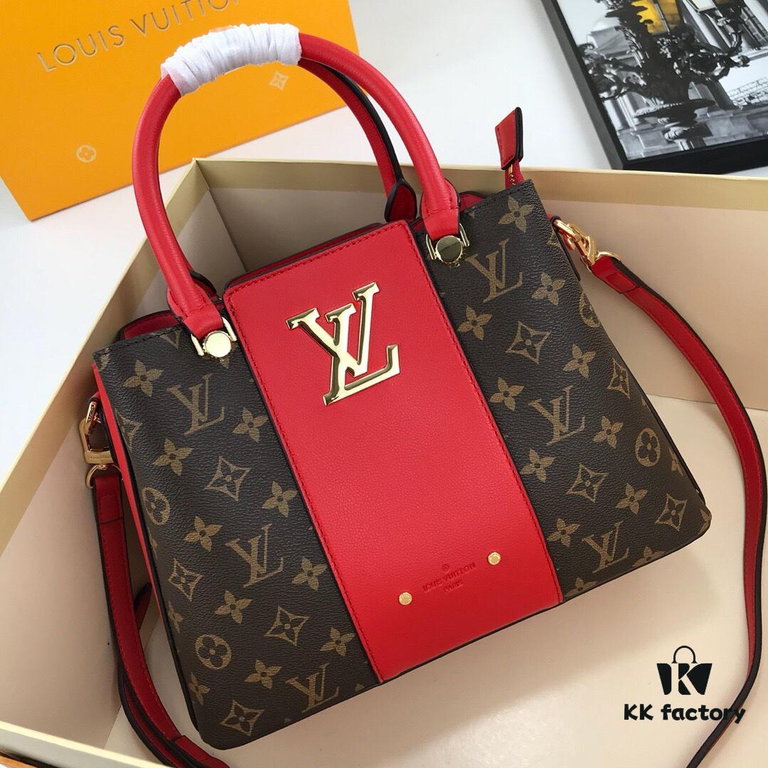 69307ed66e68136f4d9a7494 New LV Monogram Leather Handheld Shoulder Crossbody Bag, Model 55339, with Long Strap, 2020 New Fashion Women's Bag