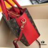 69307ed76e68136f4d9a7496 New LV Monogram Leather Handheld, Shoulder and Crossbody Bag Model 55339 with Long Strap