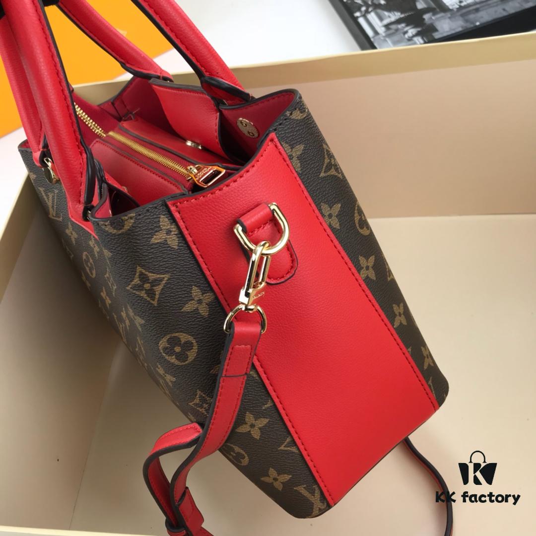 69307ed76e68136f4d9a7496 New LV Monogram Leather Handheld, Shoulder and Crossbody Bag Model 55339 with Long Strap