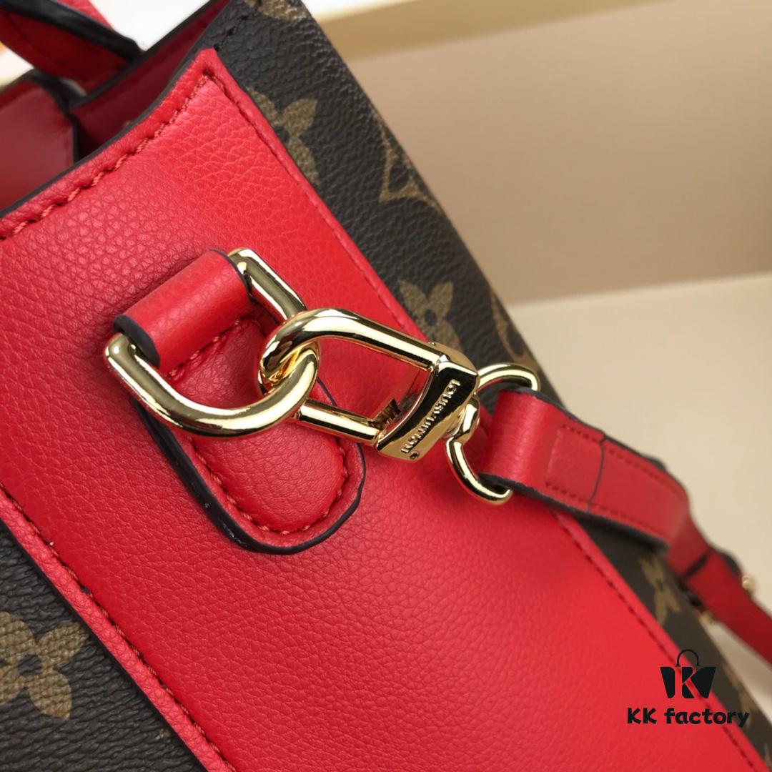 69307ed86e68136f4d9a7498 New LV Monogram Leather Handheld, Shoulder and Crossbody Bag Model 55339 with Long Strap