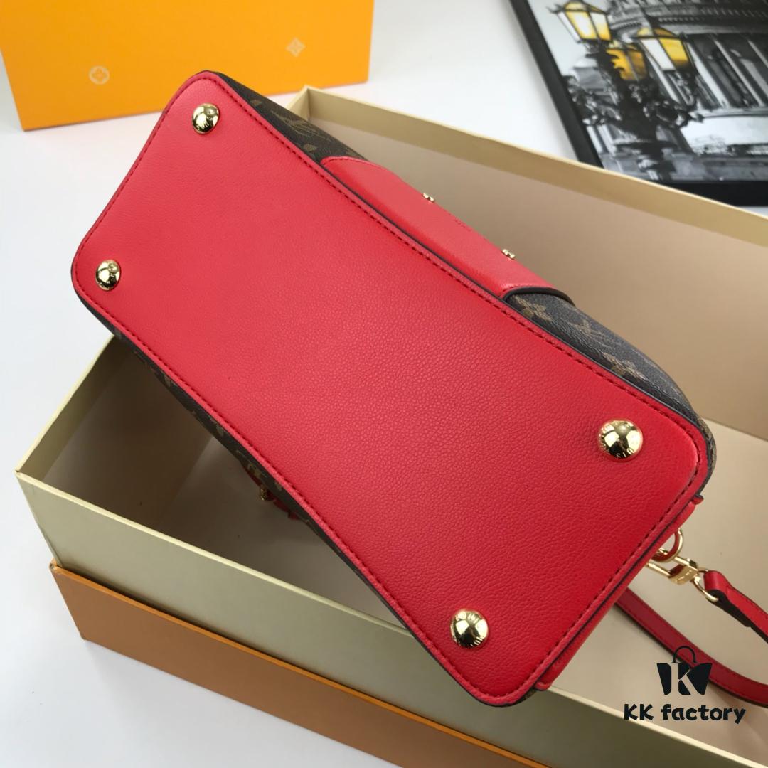 69307ed96e68136f4d9a7499 New LV Monogram Leather Handheld, Shoulder and Crossbody Bag Model 55339 with Long Strap