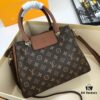 69307ee16e68136f4d9a74a8 New LV Monogram Leather Handheld Shoulder Crossbody Bag Model 55339 with Long Strap, 2020 New Fashion Women's Bag with Monogram and Genuine Leather Strap