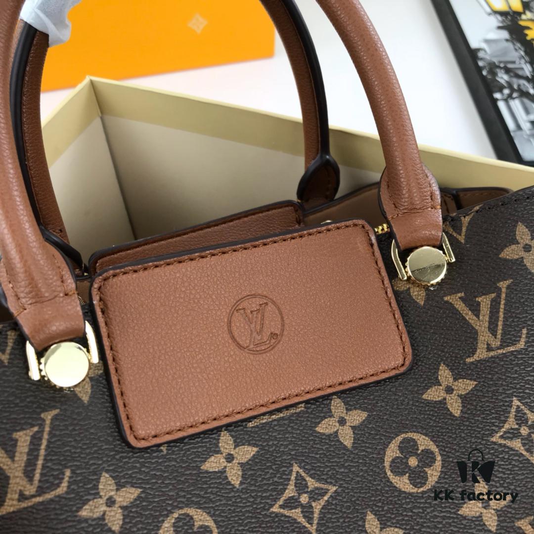 69307ee26e68136f4d9a74aa New LV Monogram Leather Handheld Shoulder Crossbody Bag Model 55339 with Long Strap, 2020 New Fashion Women's Bag with Monogram and Genuine Leather Strap