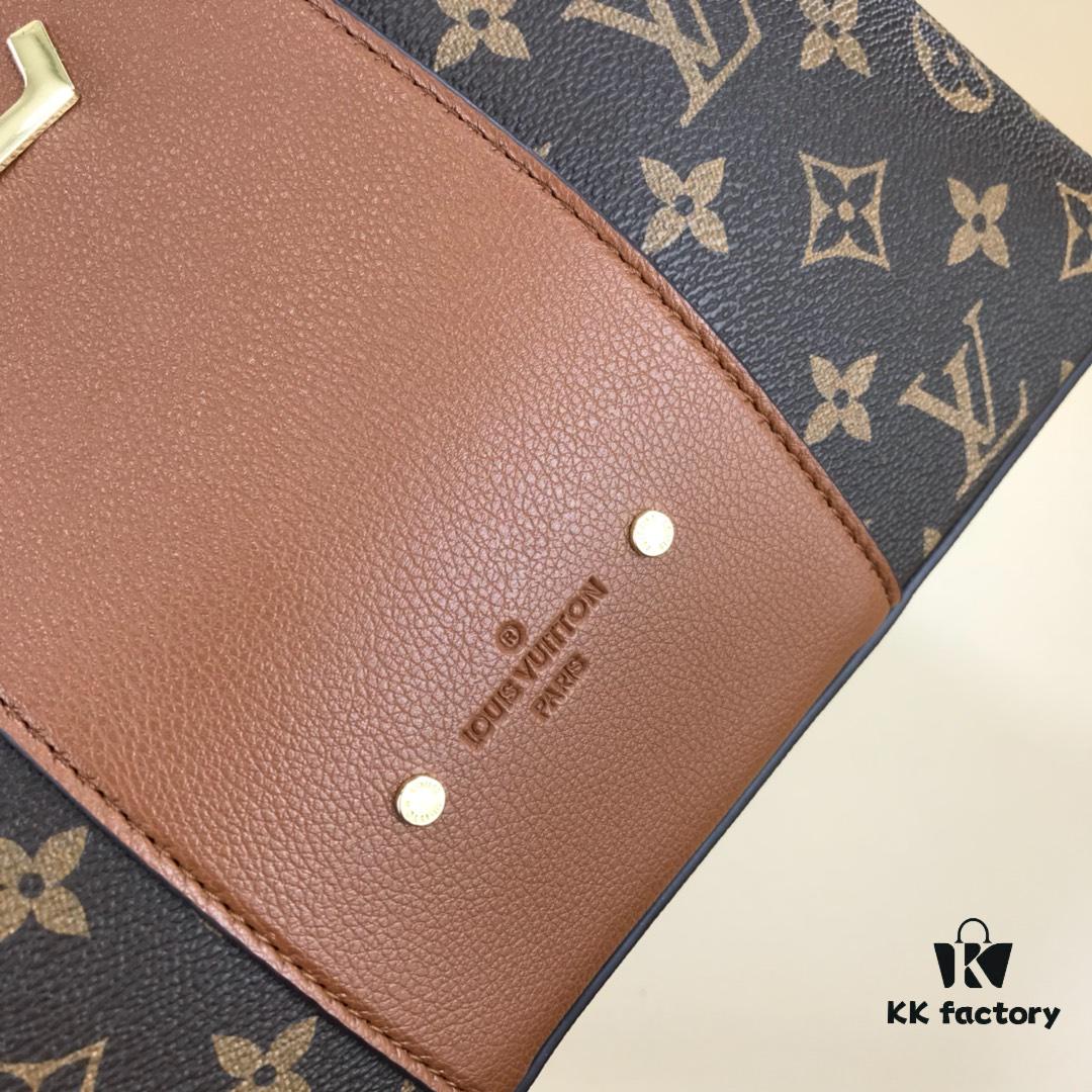 69307ee36e68136f4d9a74ad New LV Monogram Leather Handheld Shoulder Crossbody Bag Model 55339 with Long Strap, 2020 New Fashion Women's Bag with Monogram and Genuine Leather Strap