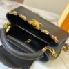 69307eee6e68136f4d9a74bb Top Quality Original Guangzhou M24584 Black with Gold Diamond Flower Crown Capucines Handbag