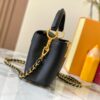 Top Quality Original Guangzhou Version M24583 Black with Gold Diamond Flower Crown Capucines Flower Crown Handbag