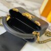 Top Quality Original Guangzhou Version M24583 Black with Gold Diamond Flower Crown Capucines Flower Crown Handbag