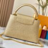 69307ef76e68136f4d9a74c9 Top Quality Original Guangzhou Version M24585 Gold-Tone Flower Crown Capucines Bag with Crystal Diamonds