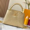 69307efd6e68136f4d9a74d0 Top Quality Original Guangzhou M24584 Gold-Tone Flower Crown Bag with Crystal Diamonds