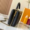 69307f076e68136f4d9a74dd Top Quality Original Guangzhou M24584 Black with Gold Diamond Flower Crown Capucines Handbag