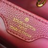 69307f0f6e68136f4d9a74ec Top Quality Original Guangzhou Version M24585 Chestnut Red and Gold Diamond Flower Crown Capucines Handbag