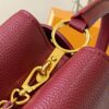 69307f106e68136f4d9a74ef Top Quality Original Guangzhou Version M24585 Chestnut Red and Gold Diamond Flower Crown Capucines Handbag