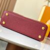 69307f126e68136f4d9a74f0 Top Quality Original Guangzhou Version M24584 Burgundy and Gold Crystal Flower Crown Capucines Handbag