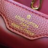 69307f146e68136f4d9a74f4 Top Quality Original Guangzhou Version M24584 Burgundy and Gold Crystal Flower Crown Capucines Handbag