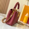 69307f156e68136f4d9a74f5 Top Quality Original Guangzhou M24583 Date Red and Gold Diamond Flower Crown Capucines Handbag