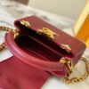 69307f1a6e68136f4d9a74fc Top Quality Original Guangzhou M24583 Date Red and Gold Diamond Flower Crown Capucines Handbag