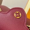 69307f1b6e68136f4d9a74fd Top Quality Original Guangzhou M24583 Date Red and Gold Diamond Flower Crown Capucines Handbag