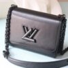 69307fad6e68136f4d9a7663 2024 New Black Warrior LV Twist Medium Bag - Upgraded Epi Grain Leather with Twist Lock Design