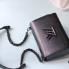 69307fae6e68136f4d9a7665 2024 New Black Warrior LV Twist Medium Bag - Upgraded Epi Grain Leather with Twist Lock Design