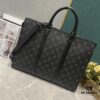 69307fc66e68136f4d9a769a Upgraded Version M45265 Black Floral, Aged Floral, Black Checkered SAC PLAT HORIZONTAL ZIPPÉ Briefcase