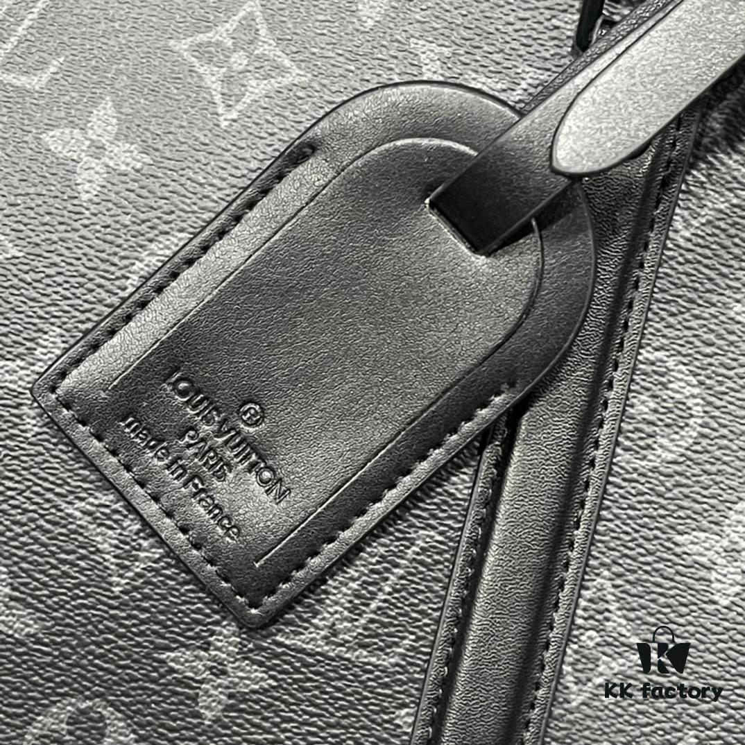 69307fc66e68136f4d9a769b Upgraded Version M45265 Black Floral, Aged Floral, Black Checkered SAC PLAT HORIZONTAL ZIPPÉ Briefcase