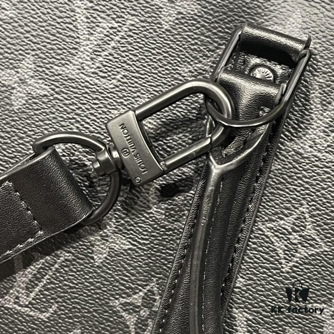 69307fc76e68136f4d9a769d Upgraded Version M45265 Black Floral, Aged Floral, Black Checkered SAC PLAT HORIZONTAL ZIPPÉ Briefcase