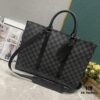 Upgraded Version M45265 Black Floral, Aged Floral, Black Checkered [SAC PLAT HORIZONTAL ZIPPÉ Briefcase]