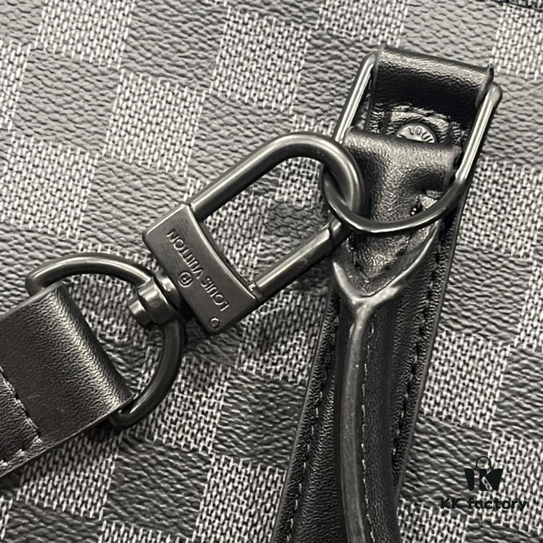 Upgraded Version M45265 Black Floral, Aged Floral, Black Checkered [SAC PLAT HORIZONTAL ZIPPÉ Briefcase]